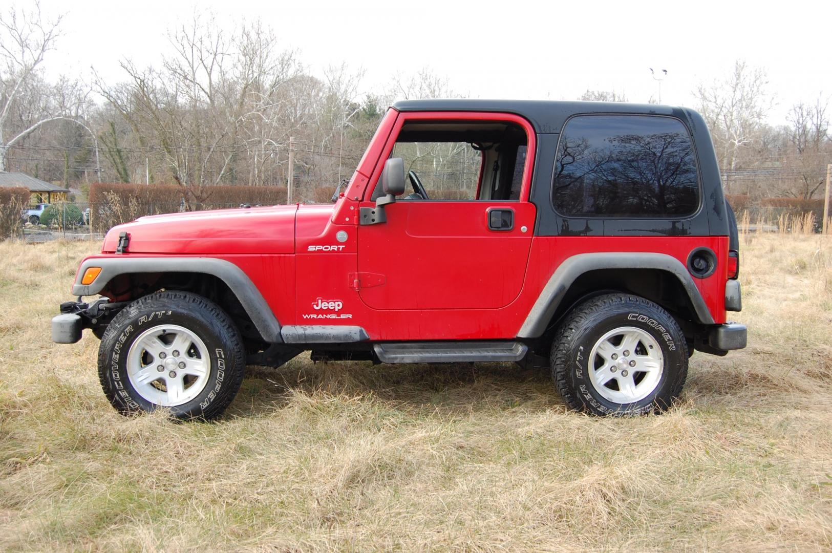 2004 RED /Grey Jeep Wrangler (1J4FA49S24P) with an 4.0 Liter 6 cylinder engine, Automatic transmission, located at 6528 Lower York Road, New Hope, PA, 18938, (215) 862-9555, 40.358707, -74.977882 - Very clean, great running 2004 Jeep Wrangler Sport.... 4 Wheel drive, 4.0 Liter in line 6 cylinder engine, automatic transmission, tilt wheel, dual front air bags, AC/Heat, Kenwood AM/FM/CD/USB/Aux/BT head unit, 15 " Alloy wheels, 4 Good Cooper Discoverer A/T tires, Hi Intensity headlamps, 2/24 Pa. - Photo#1